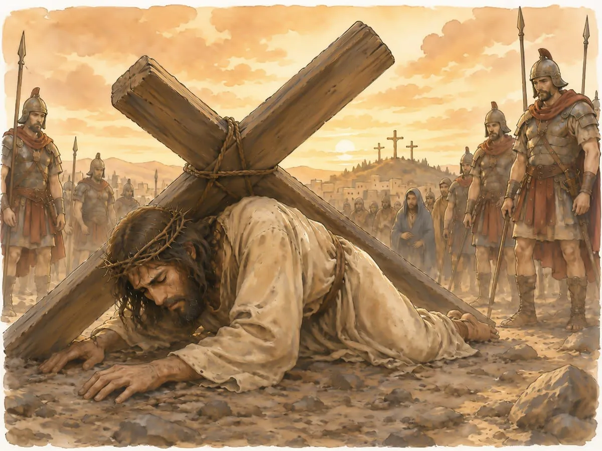 Estación 9: Jesús cae por tercera vez