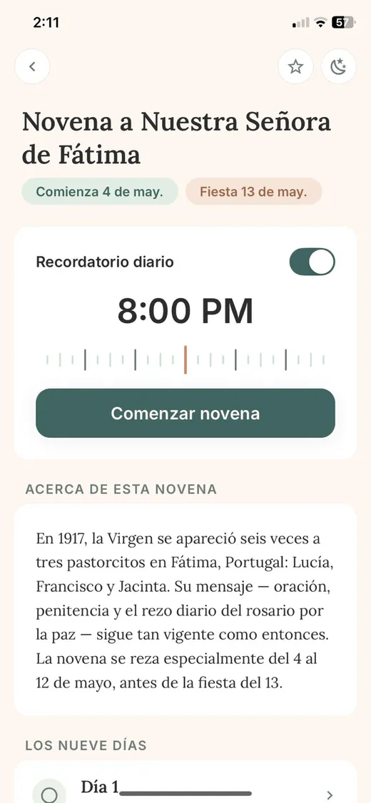 Novena a María, la que Desata los Nudos, con recordatorio diario a las 8:00 PM
